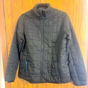 Elegant Black Quilted Puffer Jacket